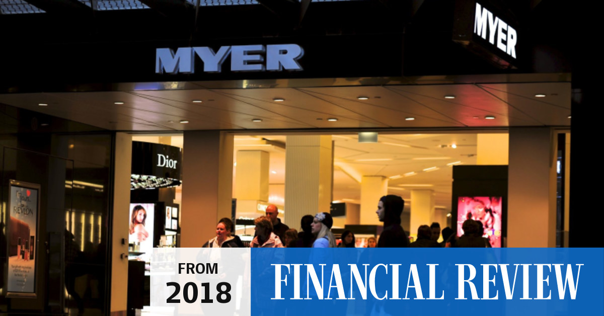 Myer sales tumbled 4.8 per cent in first quarter